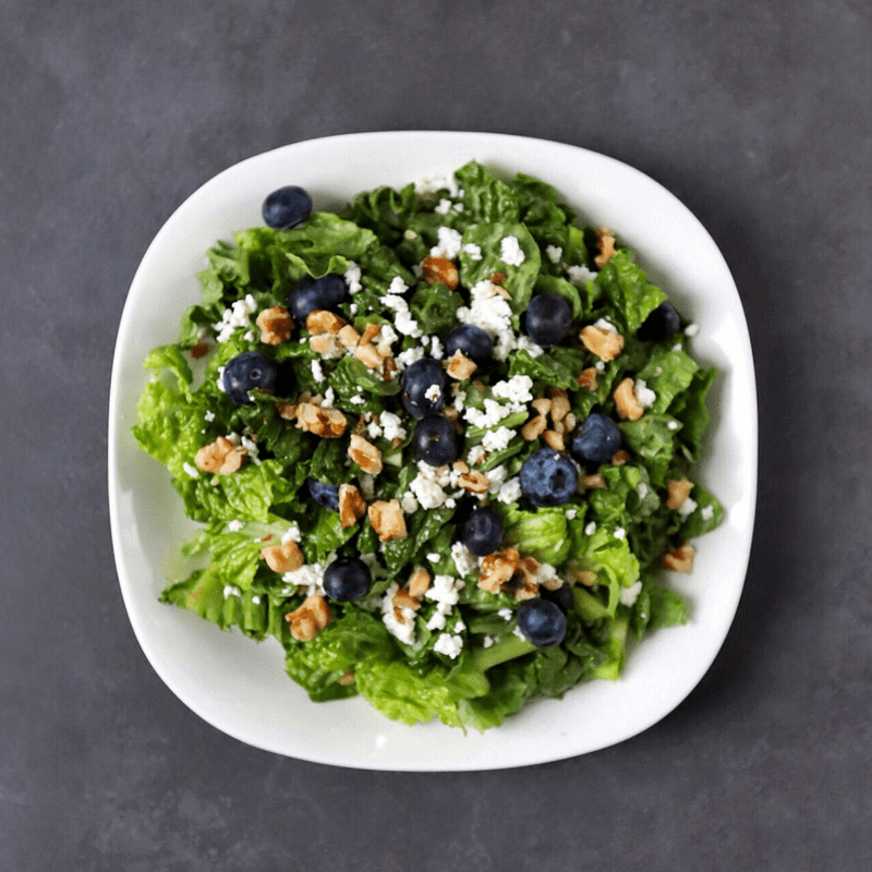 Low FODMAP Fruit and Walnut Salad on plate