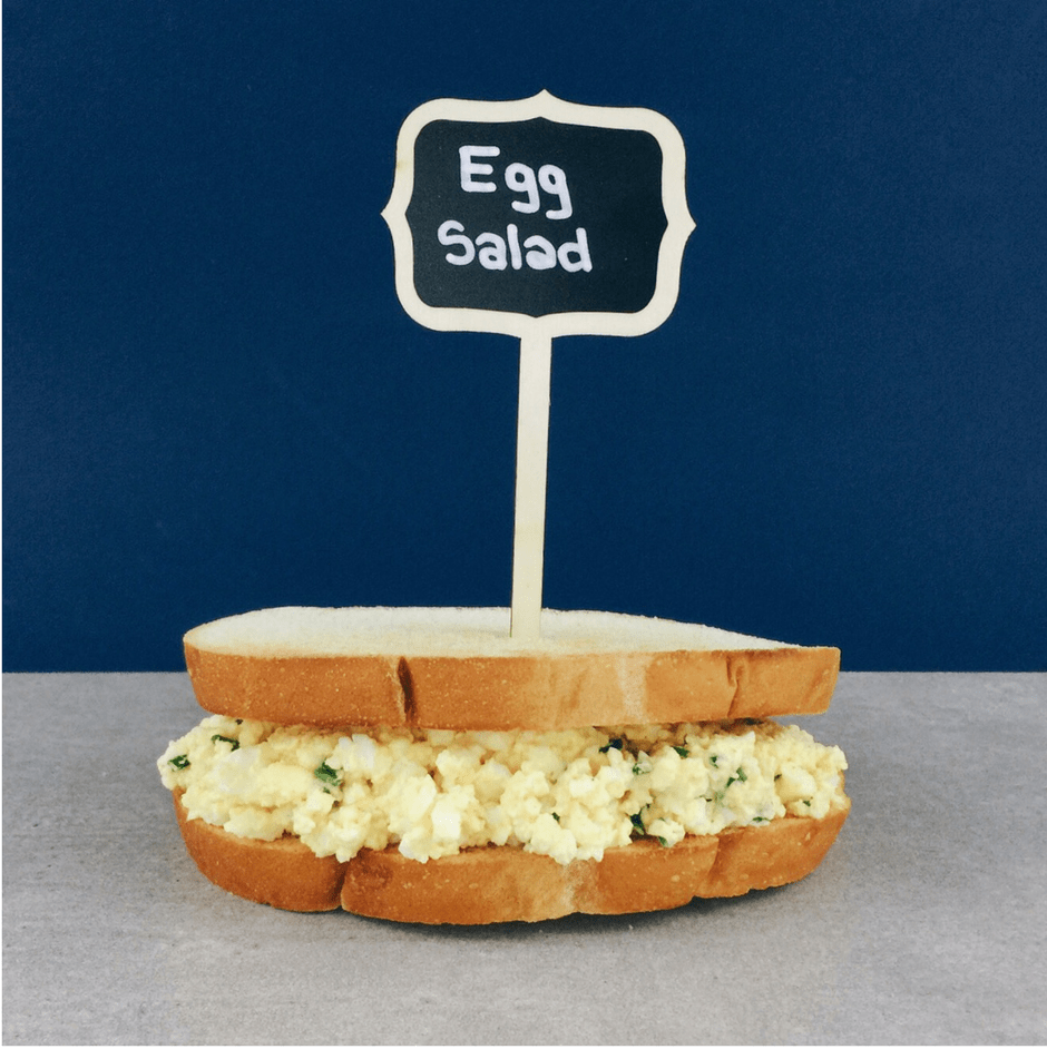 Low FODMAP egg salad sandwich