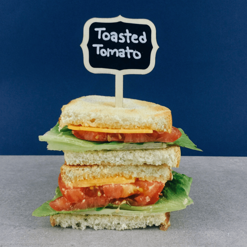 Low FODMAP Toasted Tomato Sandwich