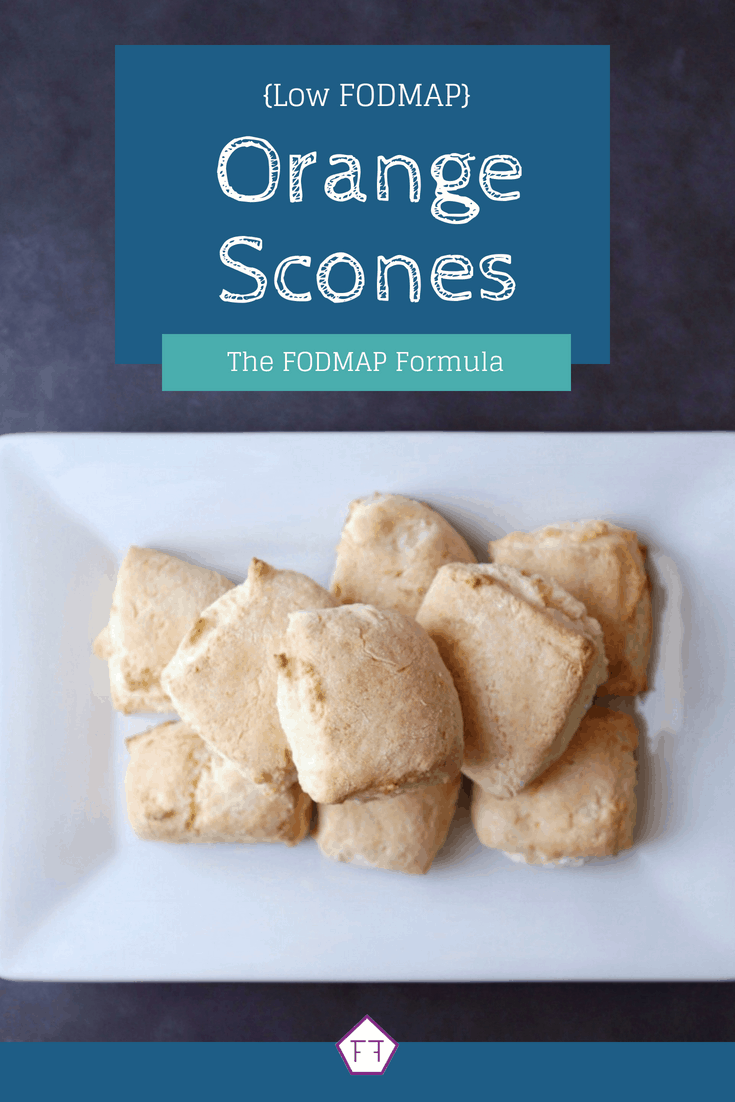 Low FODMAP Orange Scones on plate