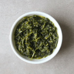 Low FODMAP Pesto in small bowl