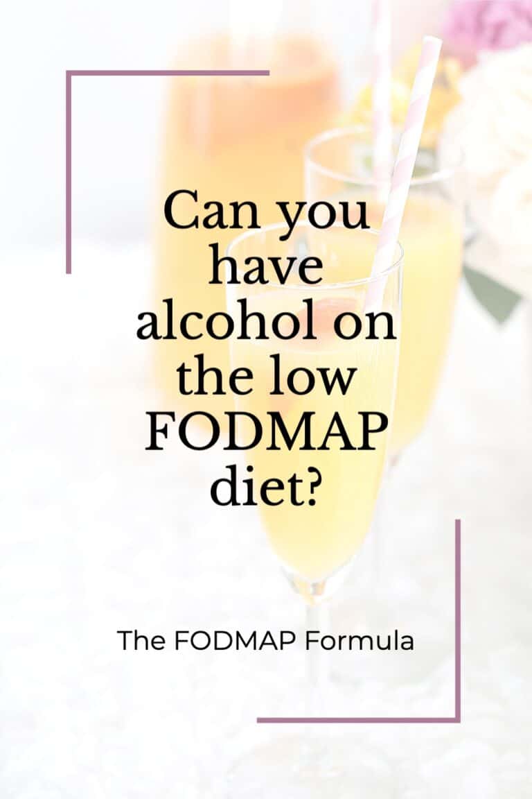 Can you have alcohol on the low FODMAP diet? The FODMAP Formula