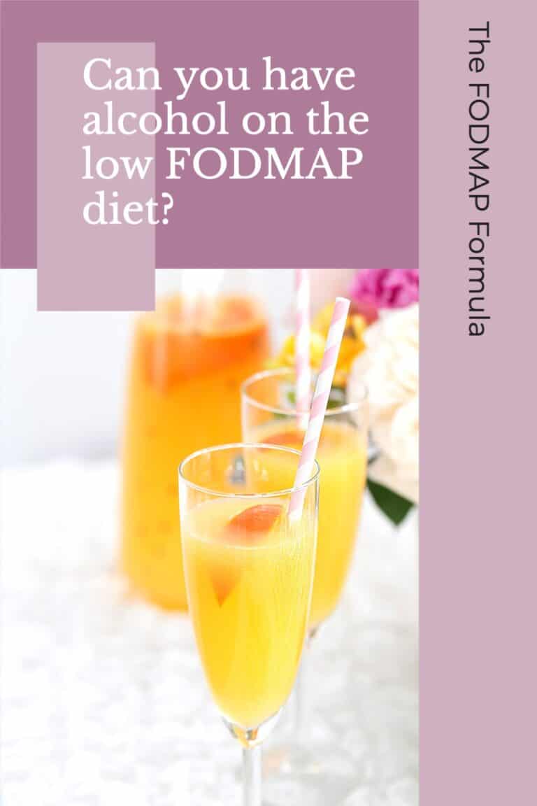 Can you have alcohol on the low FODMAP diet? The FODMAP Formula