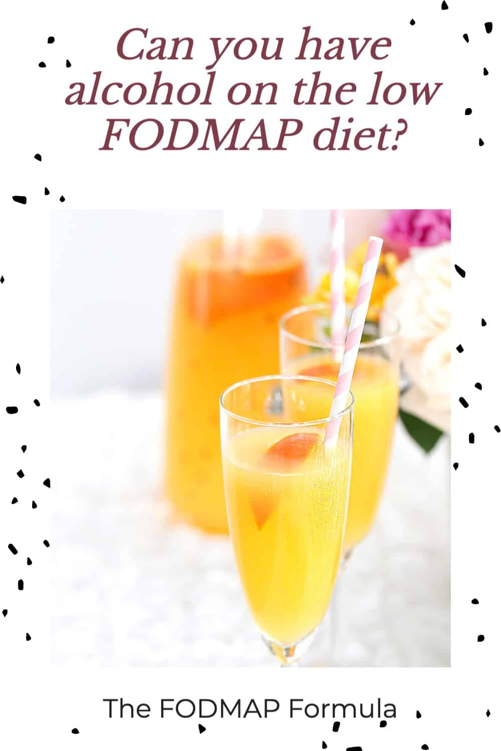 Can you have alcohol on the low FODMAP diet? The FODMAP Formula