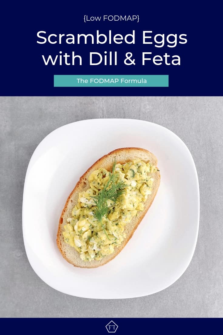 Low FODMAP Scrambled Eggs with Dill and Feta - Pinterest 2