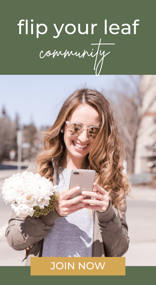 Click here to join the flip your leaf community