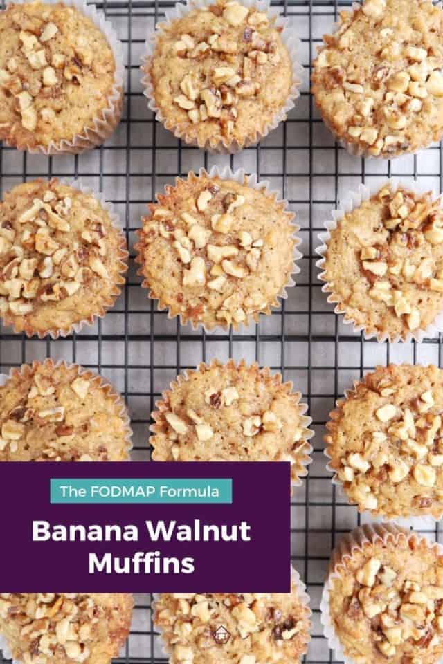 Low FODMAP Banana Walnut Muffins The FODMAP Formula