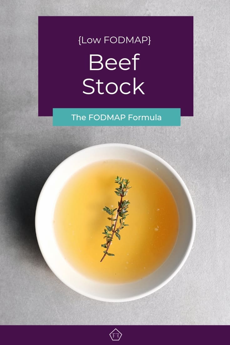 Low FODMAP beef stock in bowl - Pinterest 2