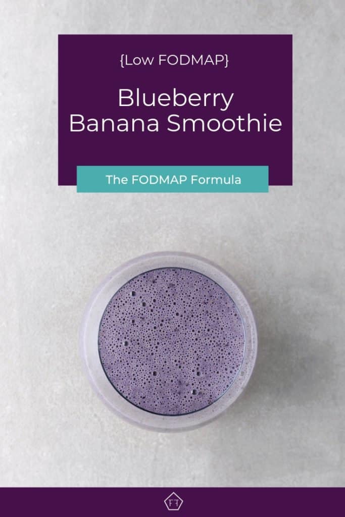 Low FODMAP Blueberry BananaNut Smoothie The FODMAP Formula