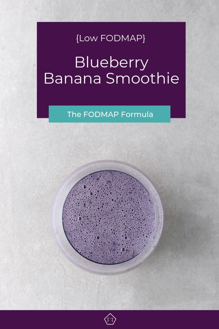 Low FODMAP Blueberry Banana Nut Smoothie -Pinterest 2