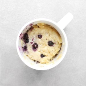 Low FODMAP Blueberry Lemon Mug Cake