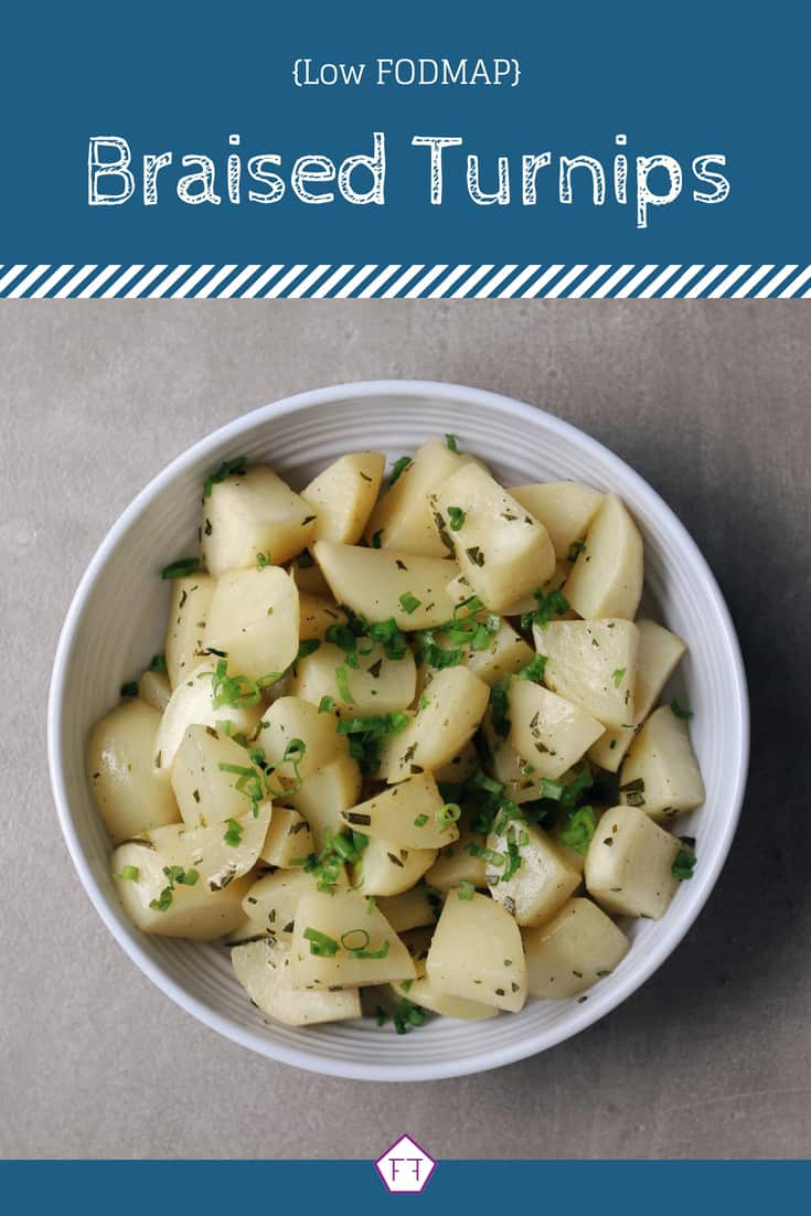 Low FODMAP Braised Turnips