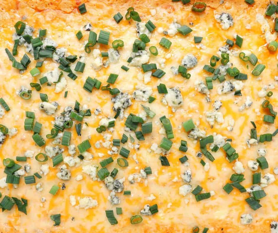 Low FODMAP buffalo chicken dip