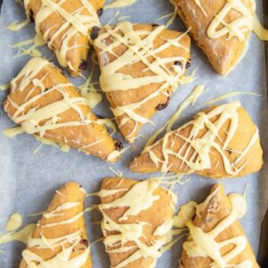 Low FODMAP Cranberry Pumpkin  Scones