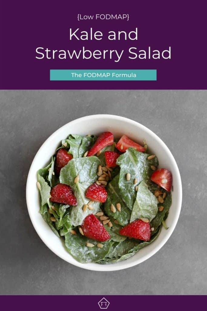 Low FODMAP Kale and Strawberry Salad The FODMAP Formula