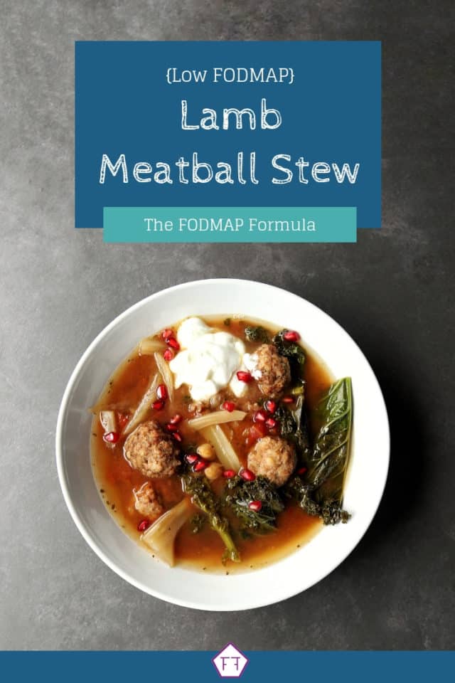Low FODMAP Lamb Meatball Stew The FODMAP Formula