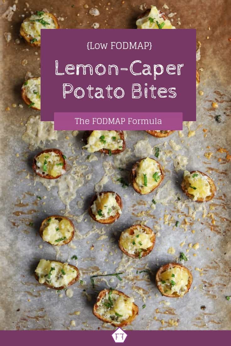 Low FODMAP lemon-caper potato bites