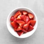 Low FODMAP Lemon Strawberries in Bowl - Feature Image