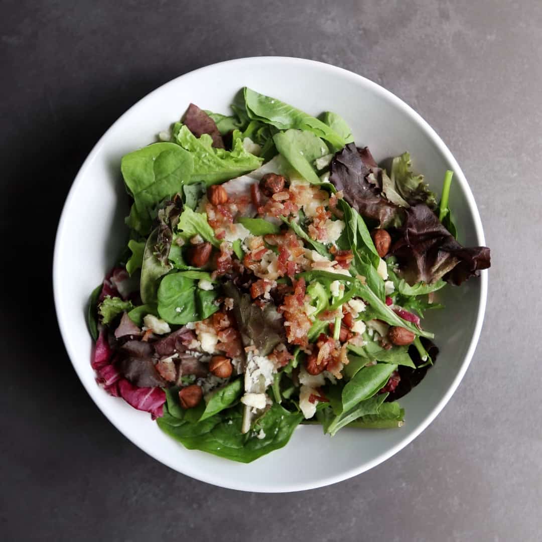 Low FODMAP Maple Bacon Salad