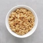 Low FODMAP maple oatmeal in bowl - 800 x 800