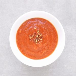 Low FODMAP Marinara Sauce in white bowl