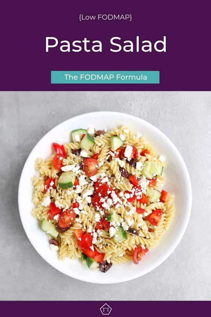 Low FODMAP Pasta Salad - Pinterest 3