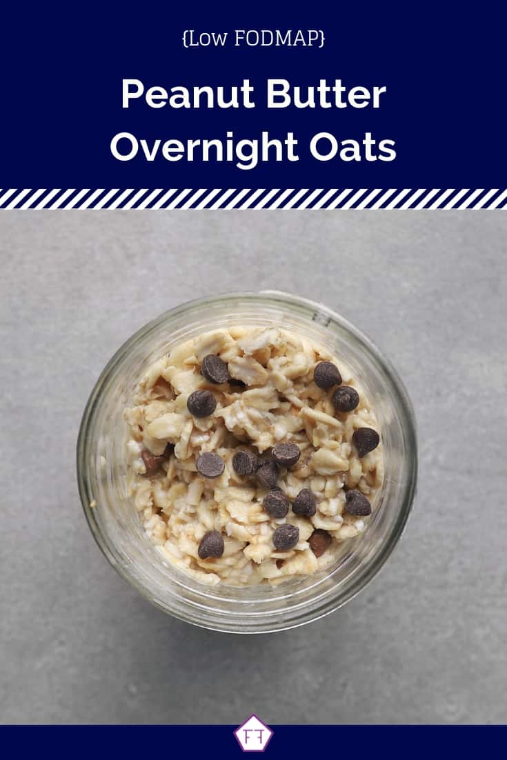 Low FODMAP Overnight Oats in Jar - Pinterest 1