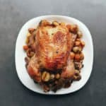 Low FODMAP Roasted Chicken with text overlay