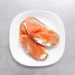 Low FODMAP Salmon Toasts on Plate - Feature Image