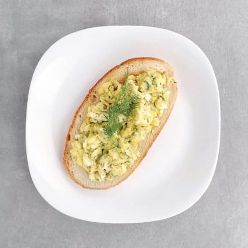 Low FODMAP Scrambled Eggs with Dill and Feta The FODMAP Formula