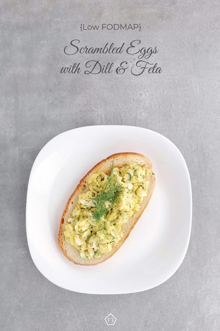 Low FODMAP Scrambled Eggs with Dill and Feta - Pinterest 3