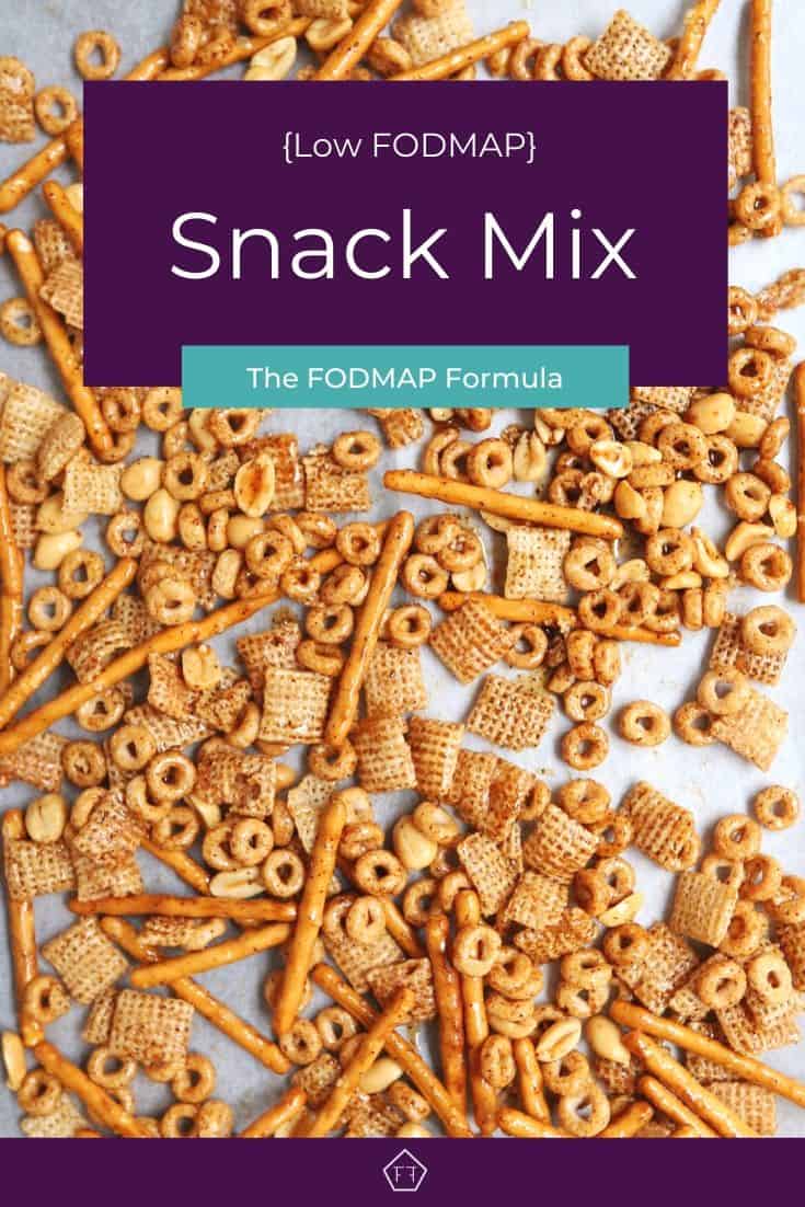 Low FODMAP Snack Mix on tray