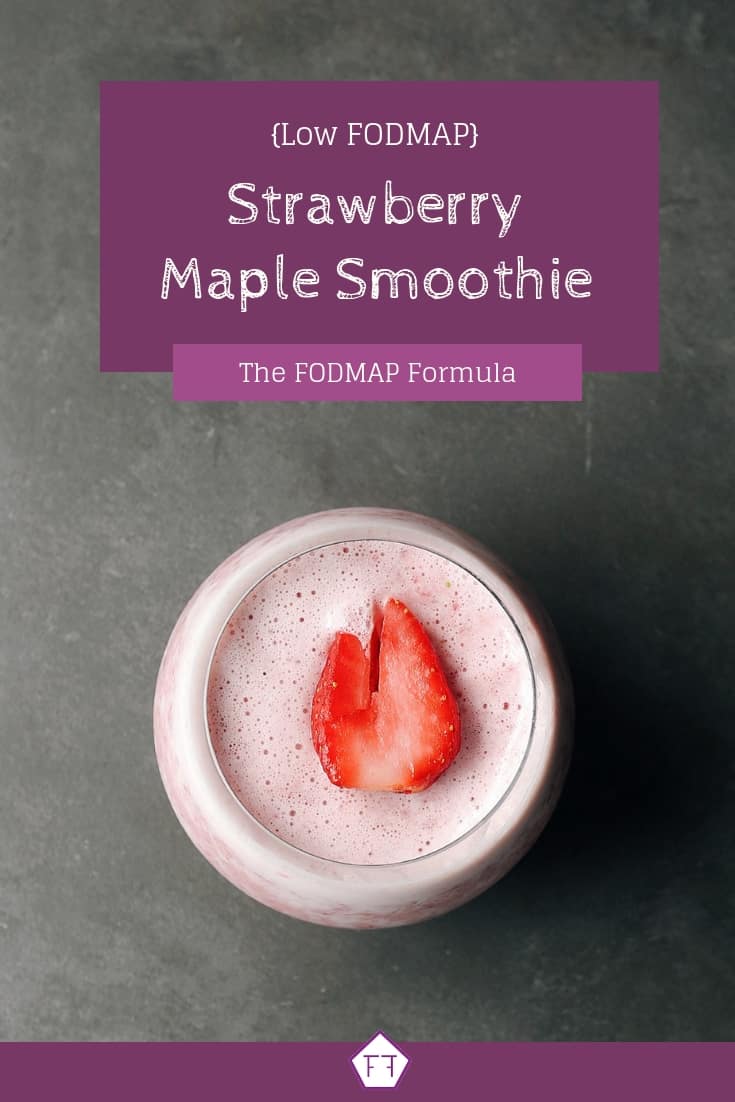 Low FODMAP Strawberry Smoothie - Pinterest (1)