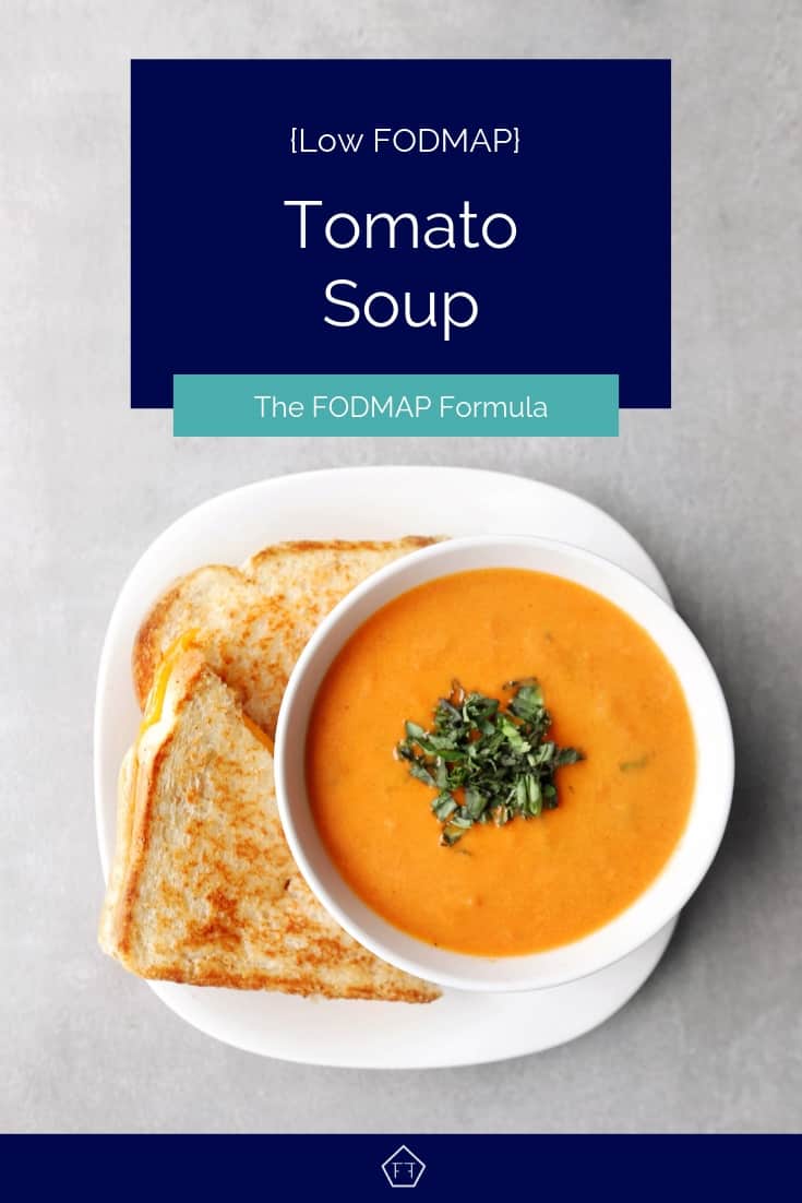 Low FODMAP tomato soup with sanwdich - Pinterest 7