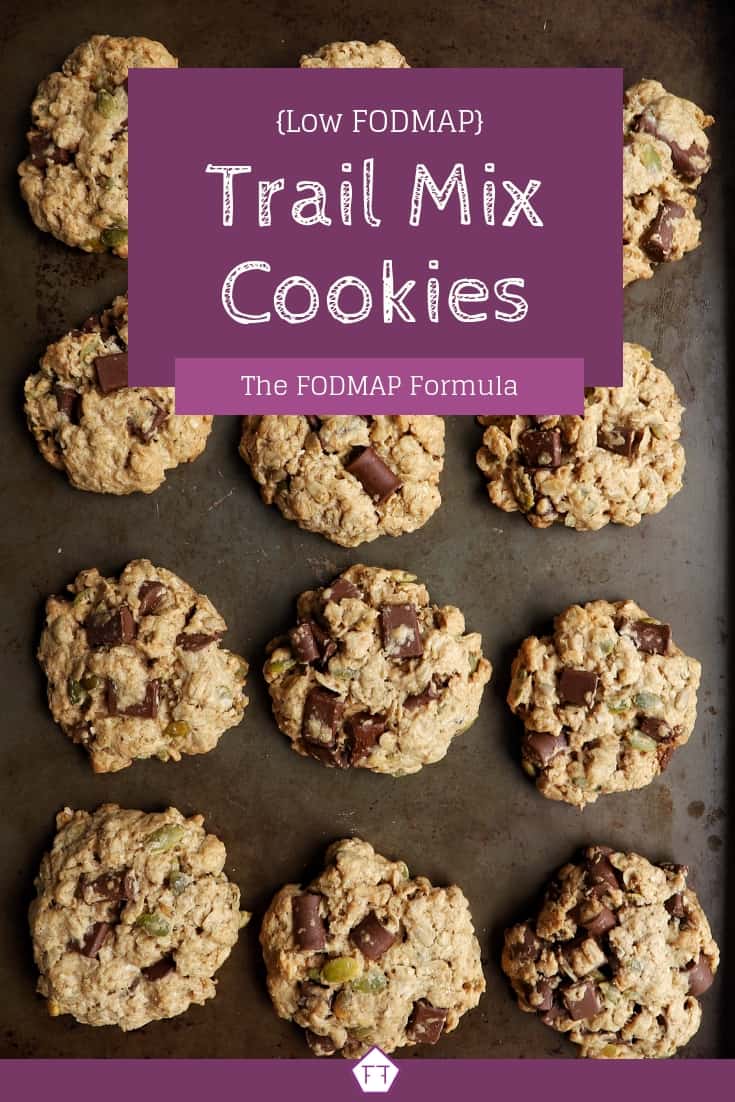 Low FODMAP Trail Mix Cookies (purple)