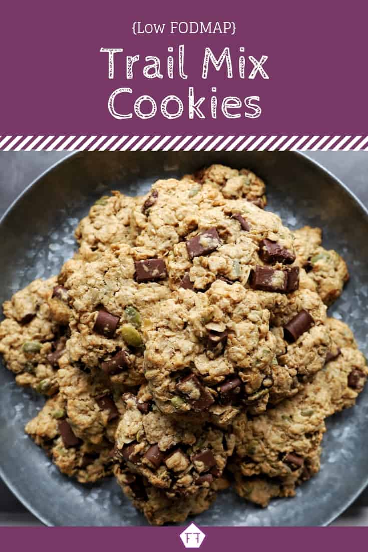 Low FODMAP Trail Mix Cookies (purple)