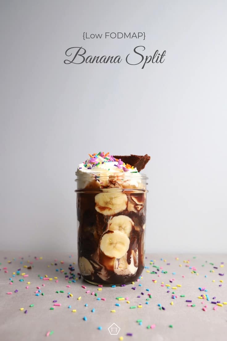 Low FODMAP Banana Split in Jar - Pinterest 2