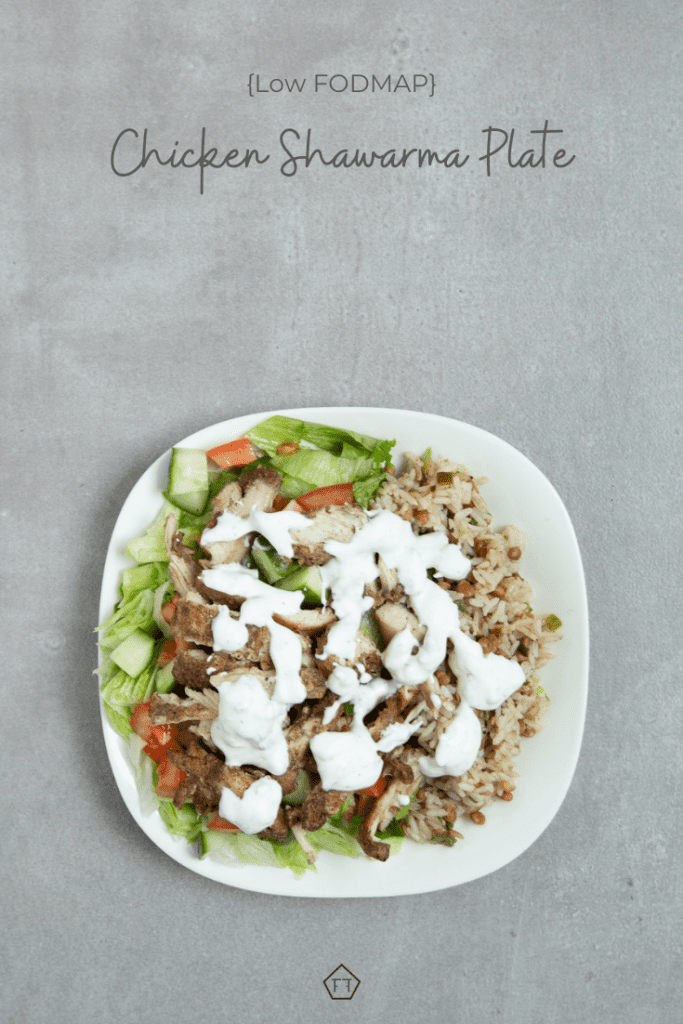 low FODMAP shawarma Plate