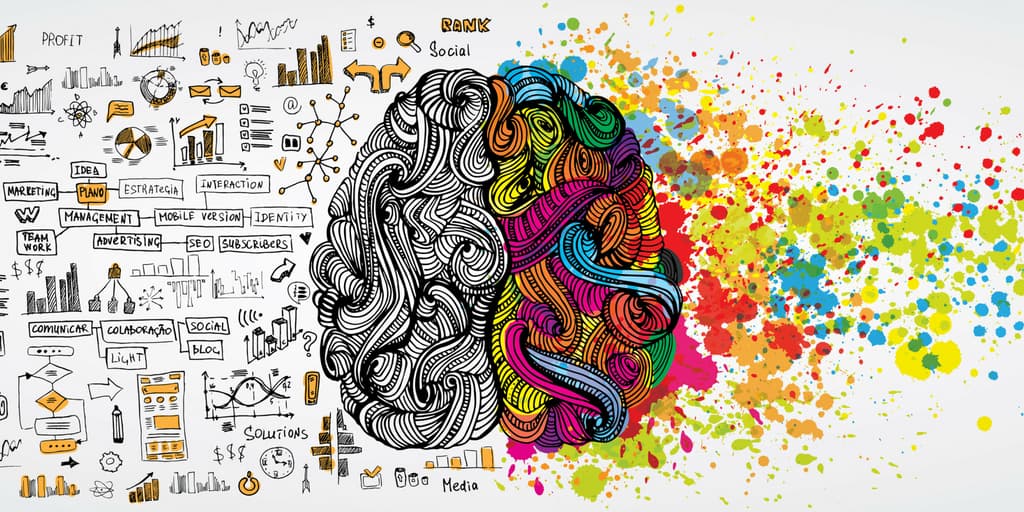 Creative Illustration of Brain