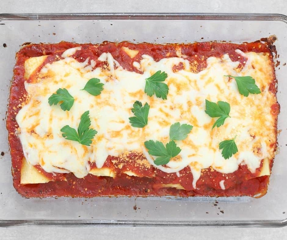 Low FODMAP Cheese and Spinach Manicotti - The FODMAP Formula