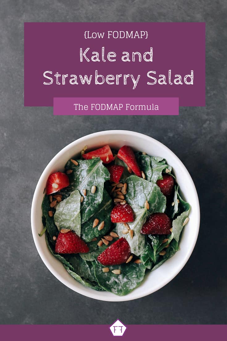 Low FODMAP Kale and Strawberry Salad The FODMAP Formula