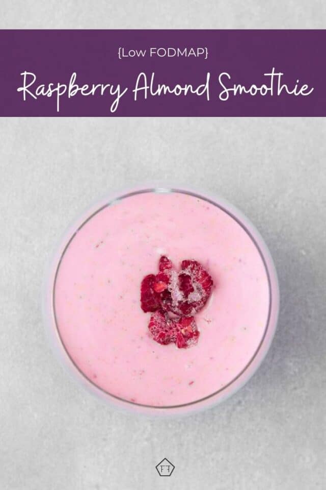 Low FODMAP Raspberry Almond Smoothie The FODMAP Formula