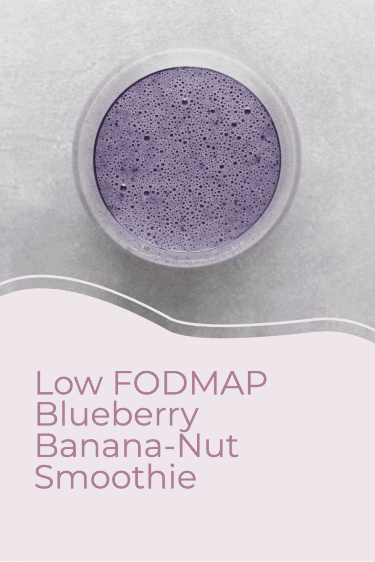 Low FODMAP Blueberry BananaNut Smoothie The FODMAP Formula