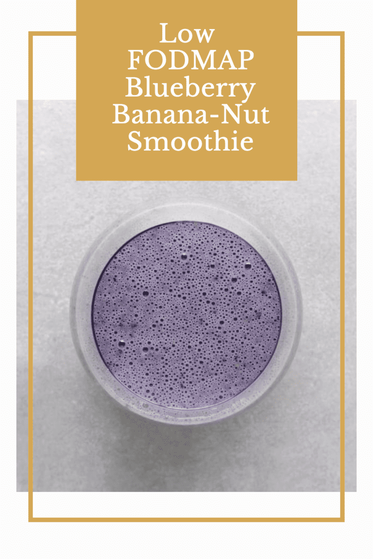 Low FODMAP Blueberry BananaNut Smoothie The FODMAP Formula